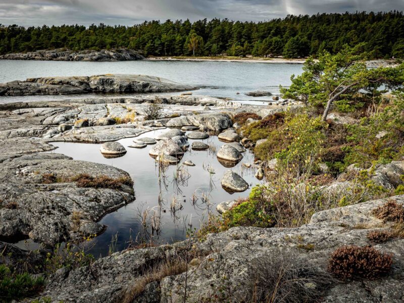 Ålö Storsand beach viewed from the east