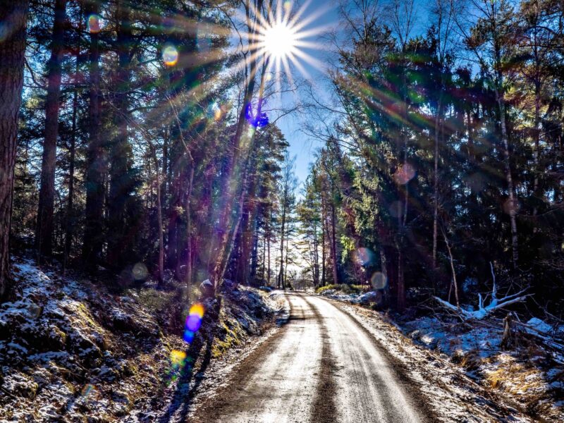 SAT along gravel roads on Svartsö